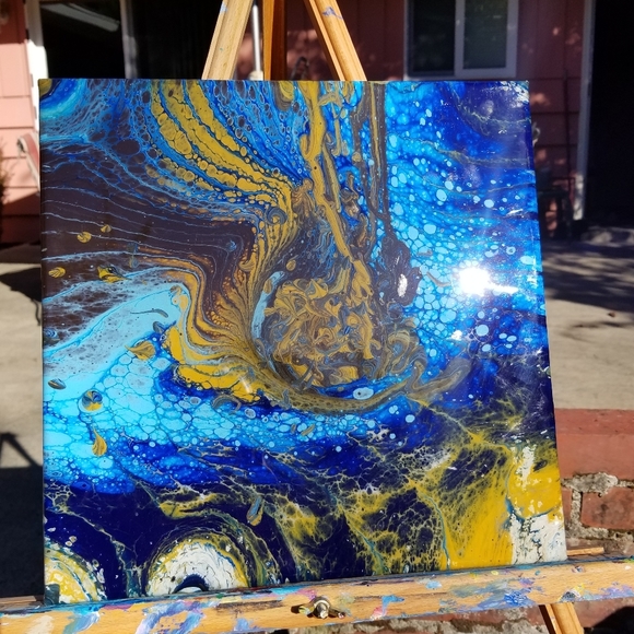 Salt Life Art Studio Other - 12x12 Paint Pour